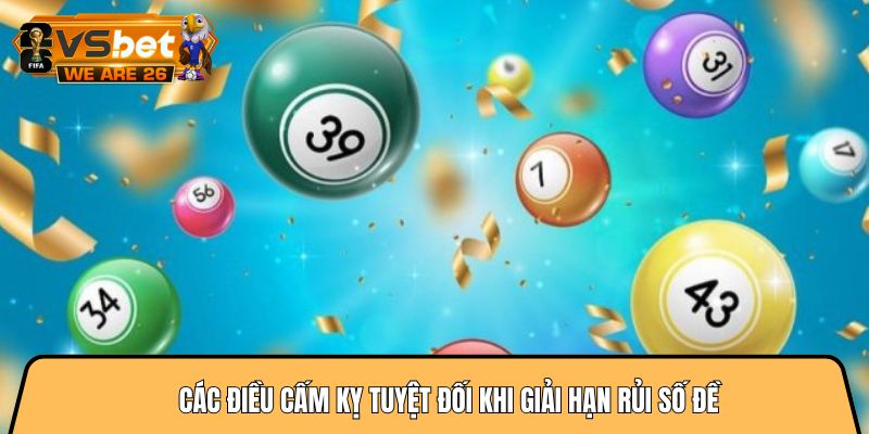 Gợi ý 3 cách xả xui trong lô đề được truyền tai rộng rãi 3 Các điều cấm kỵ tuyệt đối khi giải hạn rủi số đề